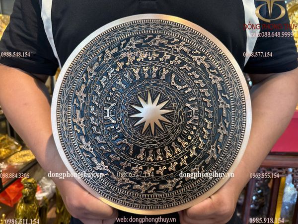 Mặt trống đồng đỏ đường kính 30cm