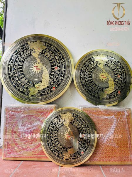 Mặt trống đồng 34 tỉnh thành mẫu mới
