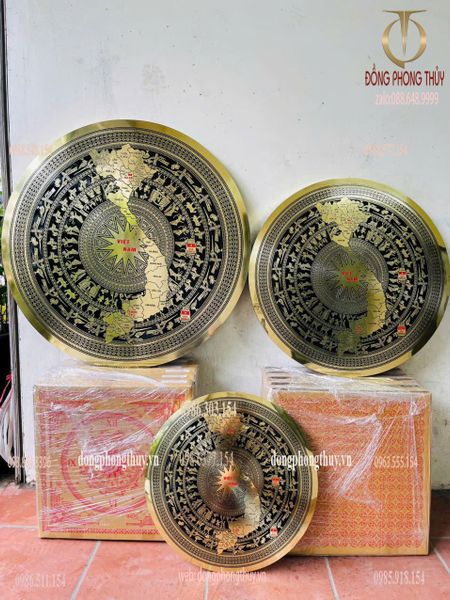 Mặt trống đồng 34 tỉnh thành mẫu mới