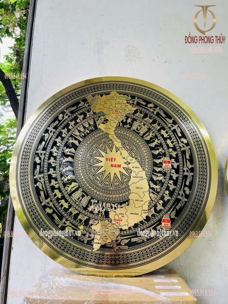 Mặt trống đồng 34 tỉnh thành mẫu mới
