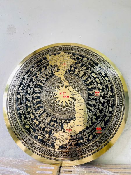 Mặt trống đồng 34 tỉnh thành mẫu mới