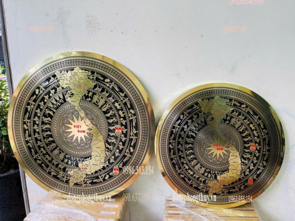 Mặt trống đồng 34 tỉnh thành mẫu mới