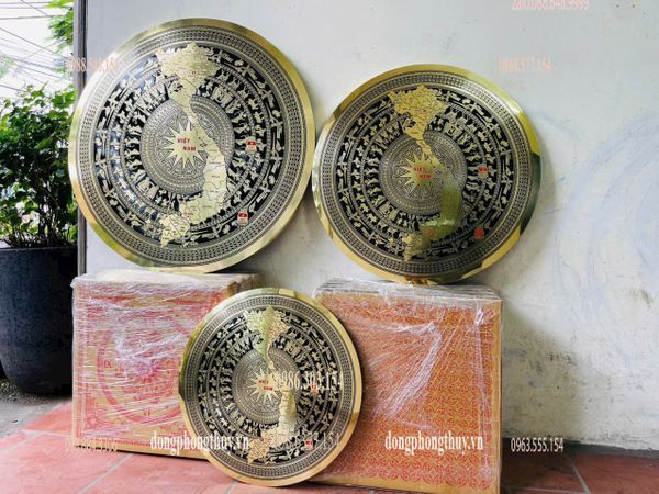 Mặt trống đồng 34 tỉnh thành mẫu mới