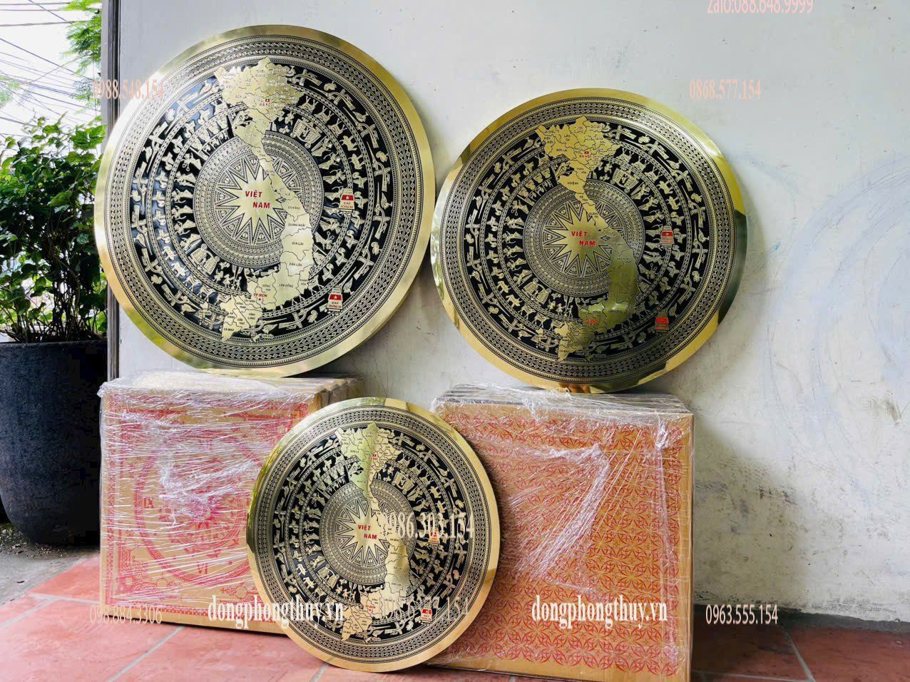 Mặt trống đồng 34 tỉnh thành mẫu mới