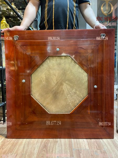 Mặt trống đồng 60cm dát vàng 24K