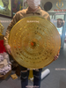 mặt trống đồng 70 đồng đỏ dát vàng 24k nặng 16kg