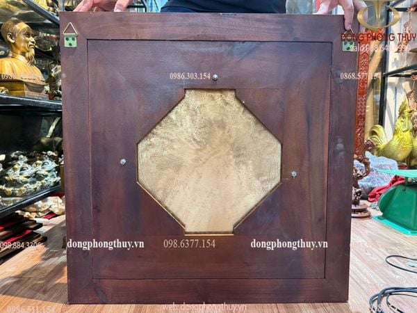 Mặt trống đồng đường kính 50cm khung 78x78cm