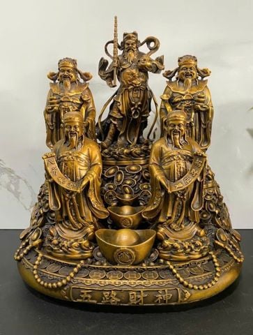 Ngũ lộ thần tài bằng đồng