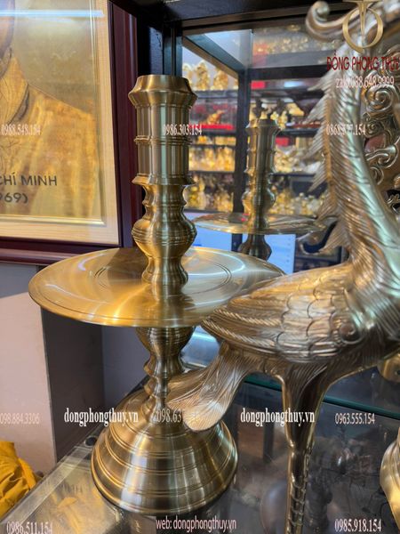 Bộ đỉnh đồng Ngũ sự cát tút song long chầu nguyệt cao 60cm