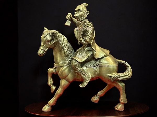 tượng mã thượng phong hầu cao 21.5cm