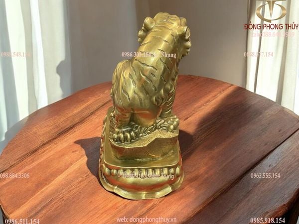 tượng hổ giáp tiền cỡ lớn cao 27cm