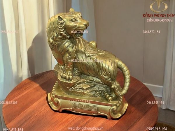 tượng hổ giáp tiền cỡ lớn cao 27cm