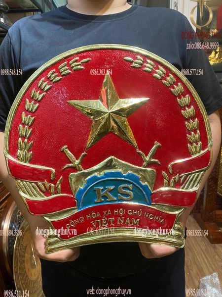 Quốc huy Viện Kiểm Sát đường kính 40cm