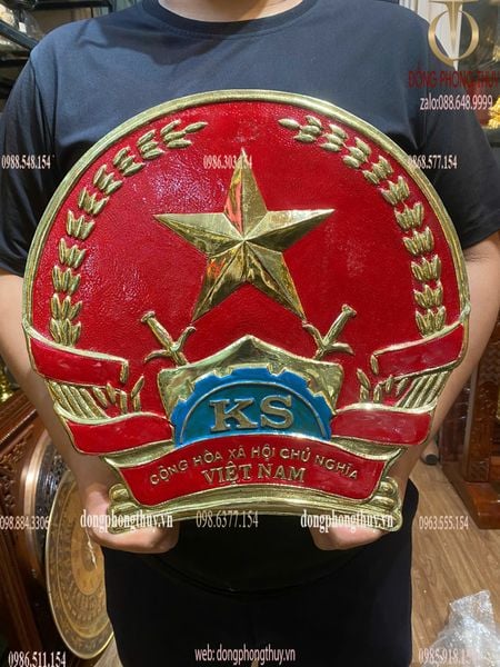 Quốc huy Viện Kiểm Sát đường kính 40cm