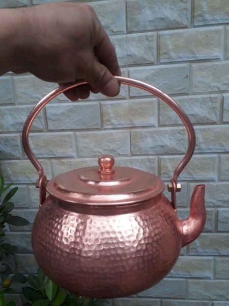 Siêu nước đồng đỏ gò thủ công