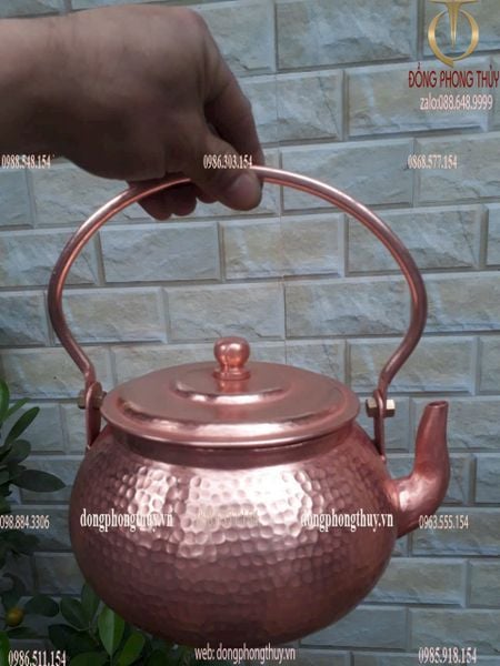 Siêu nước đồng đỏ gò thủ công