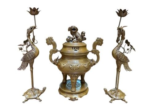 Tam sự hạc sòi mẫu cổ cao 50cm nặng 17,9kg
