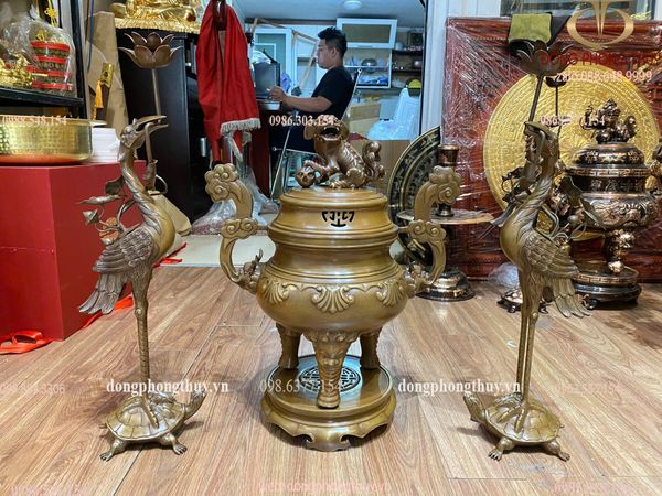 Tam sự hạc sòi mẫu cổ cao 50cm nặng 17,9kg