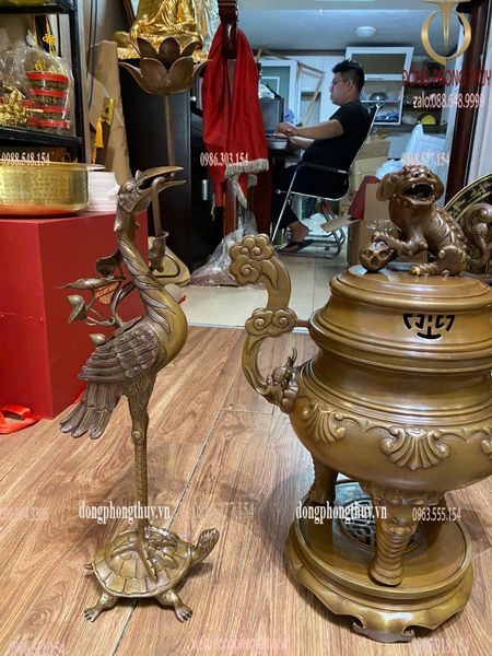 Tam sự hạc sòi mẫu cổ cao 50cm nặng 17,9kg