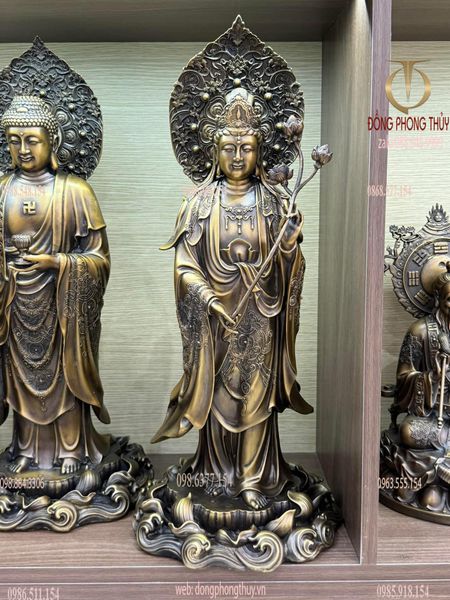 Tây phương tam thánh đứng cao 57cm
