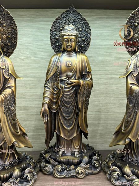 Tây phương tam thánh đứng cao 57cm