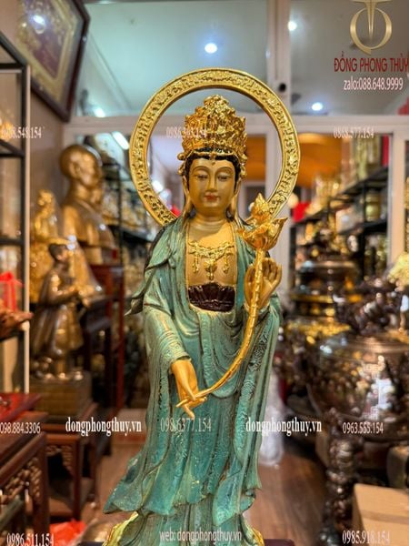 Tây Phương Tam Thánh bằng đồng xanh
