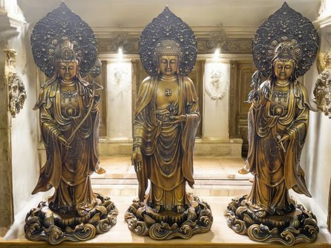 Tây Phương Tam Thánh đứng 80cm nặng 66kg