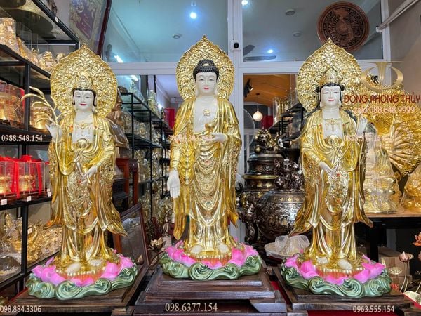 Tây Phương Tam Thánh đứng 58cm