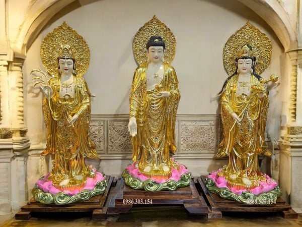 Tây Phương Tam Thánh đứng 58cm