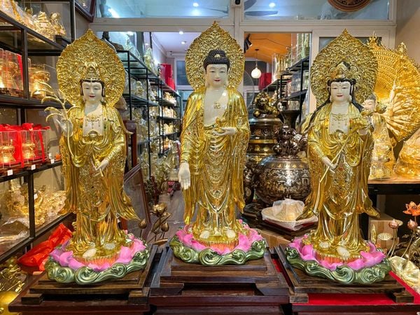 Tây Phương Tam Thánh đứng 58cm