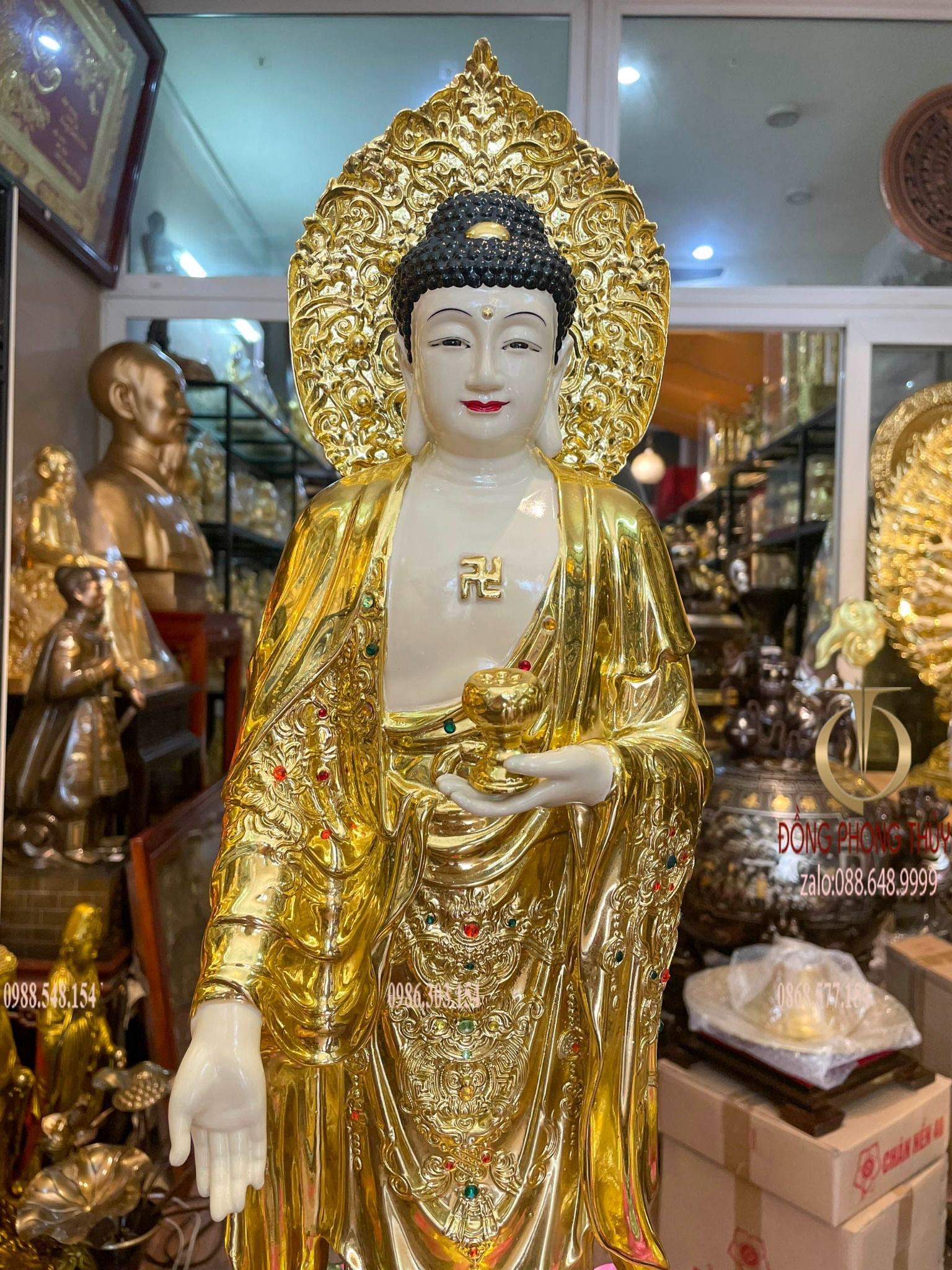 Tây Phương Tam Thánh đứng 58cm