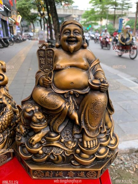 Ông thần tiền - Thần Tài- Thổ Địa bằng đồng 20cm