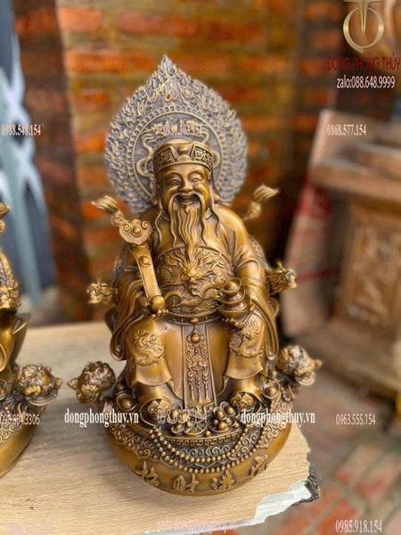 Thần Tài - Thổ Địa cao 38cm nặng 18kg