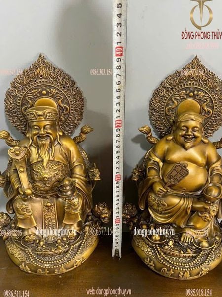 Thần Tài - Thổ Địa cao 38cm nặng 18kg