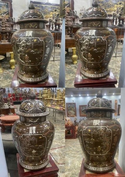 Đôi Chóe 60cm khảm ngũ sắc