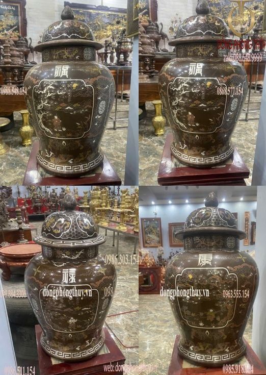 Chóe 60cm khảm ngũ sắc