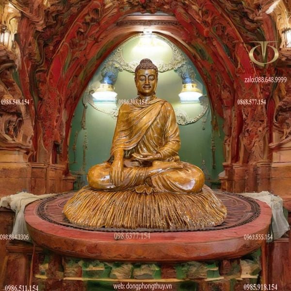 Tượng phật Thích Ca Hun 60cm 27kg