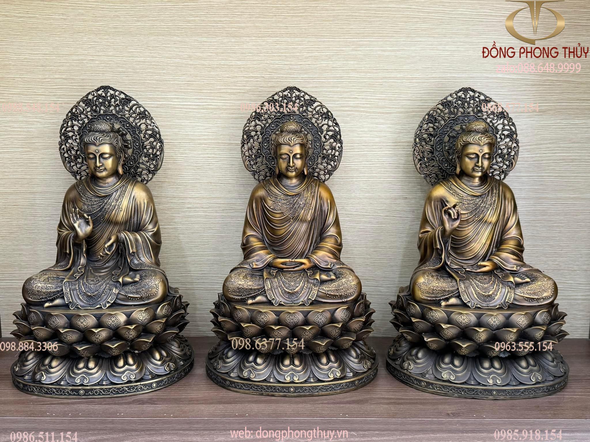 Thích Ca chuyển pháp luân cao 43 ngang 26 sâu 20 màu hun
