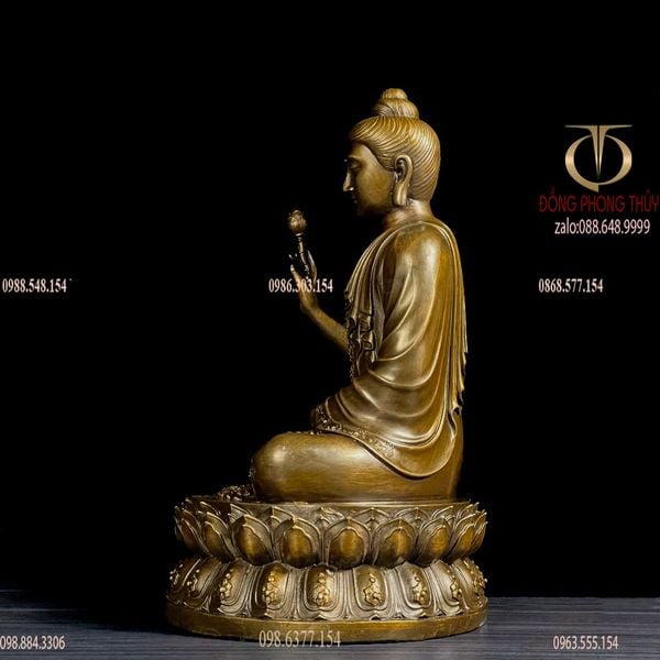 Tượng phật Thích ca liên hoa cao 40 nặng 11 kg
