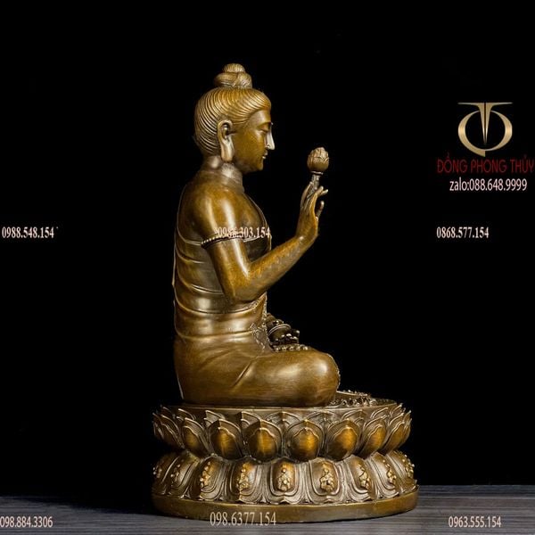 Tượng phật Thích ca liên hoa cao 40 nặng 11 kg