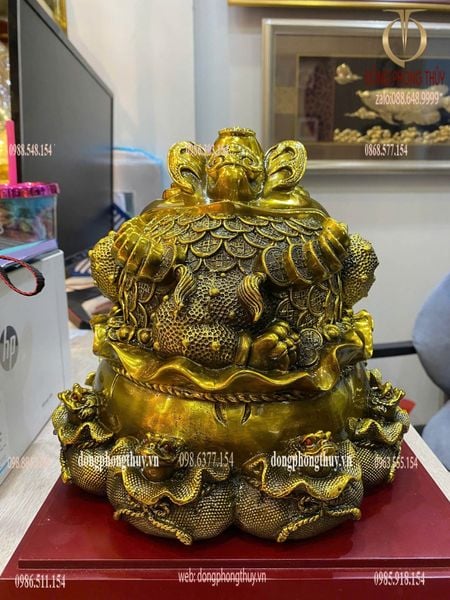 Thiềm thừ bằng đồng -cóc ba chân