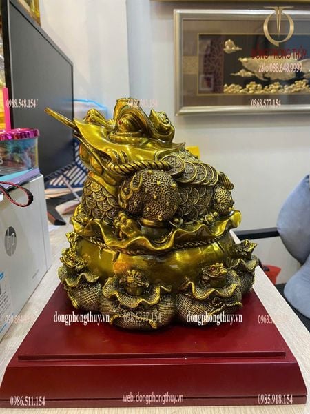 Thiềm thừ bằng đồng -cóc ba chân