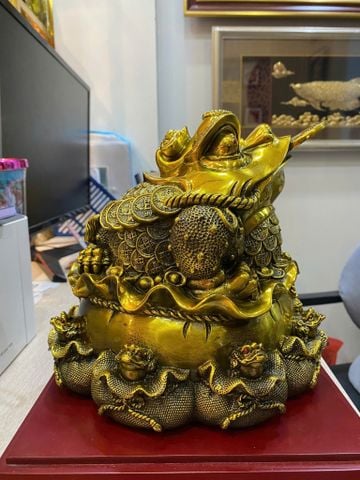 Thiềm thừ bằng đồng -cóc ba chân