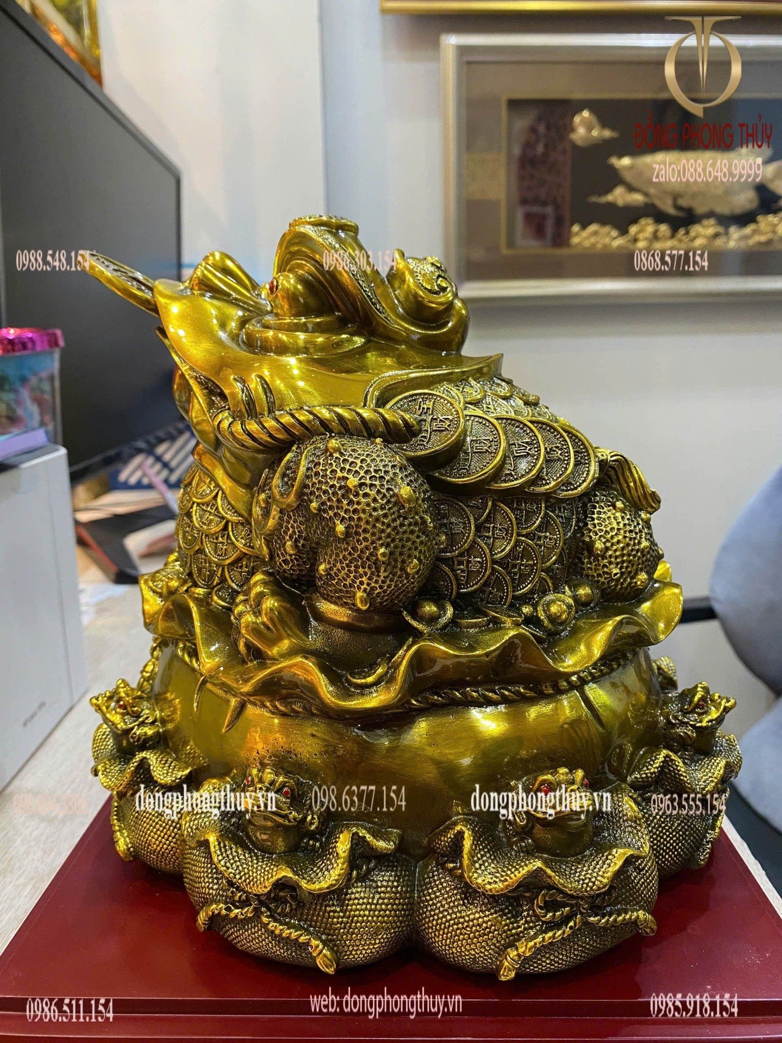 Thiềm thừ bằng đồng -cóc ba chân