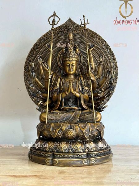Thiên thủ thiên nhãn bằng đồng hun
