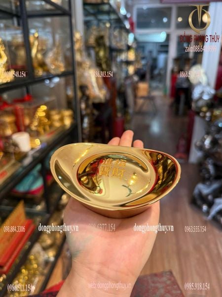 Thỏi vàng bằng đồng mạ vàng 24k