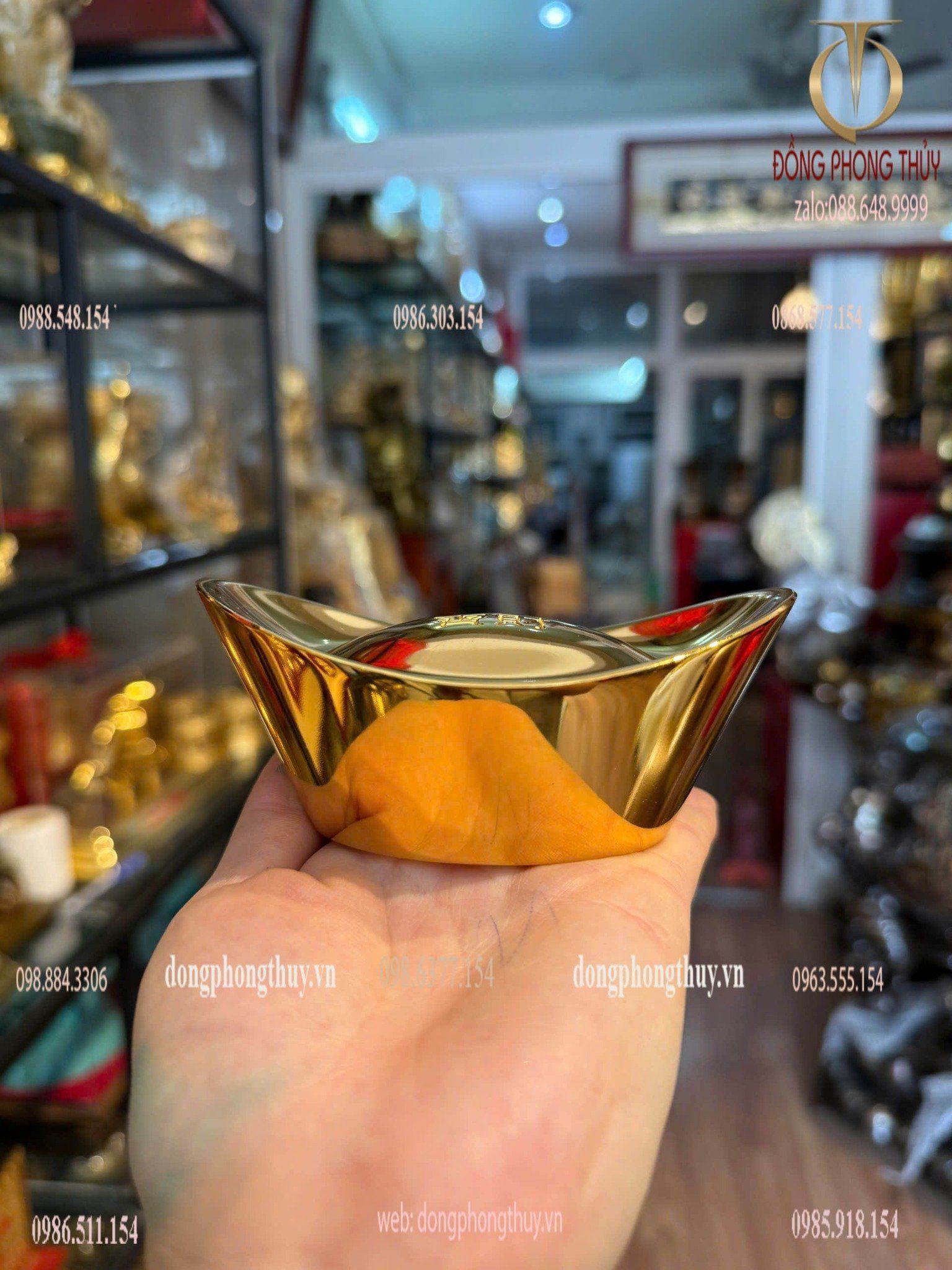 Thỏi vàng bằng đồng mạ vàng 24k