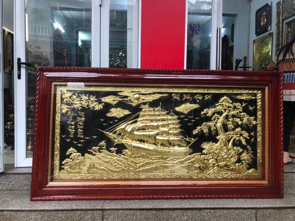 Tranh Đồng Thuận Buồm Xuôi Gió 