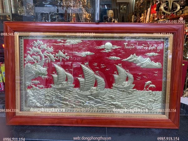 Tranh thuận buồm xuôi gió 75x115cm