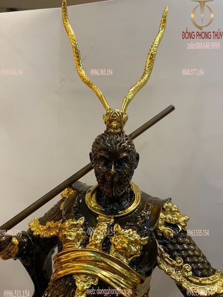 Tề thiên đại thành bằng đồng dát điểm vàng